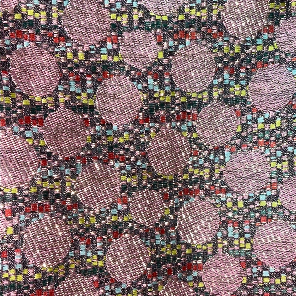 Modcloth 20 Glad You Came Pink Polka Dot Shimmering Print Mini Skirt - Picture 5 of 6
